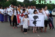 သက်ငယ်မုဒိန်း ပပျောက်ရေး တောင်ကြီး မြို့တွင် ဆန္ဒဖော်ထုတ်