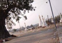 မိုင်းကိုင် တပေါင်းပွဲတော် အပြီး အမှိုက်များသာကျန်