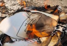 သီပေါ ဆန္ဒပြစစ်ကြောင်း ၂၀၀၈ ဖွဲ့စည်းပုံ စာအုပ် မီးရှို့သရုပ်ပြ