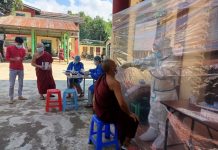 သီန္နီမြို့နယ်သံဃာတော် (၅၂) ပါး ကိုဗစ် -၁၉ ပိုးထပ်မံတွေ့