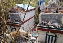 နမ့်ခမ်းမြို့ သင်္ချိုင်း အုတ်ဂူများ ဖျက်ဆီး သံများခိုးယူသွား