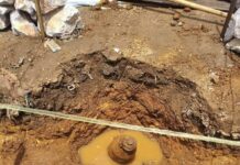 ကျေးသီးမြို့ ဈေးတန်းအတွင်း ဗုံးကျည် တစ်လုံး တူးဖော်တွေ့ရှိ