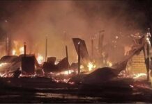 တန့်ယန်းမြို့ ကုန်စုံဆိုင်မီးလောင် ငွေကျပ်သိန်းရာ နှင့်ချီ ဆုံးရှုံးမှု ရှိနေ