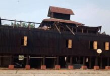 တန့်ယန်းမြို့နယ် မိုးသက်လေပြင်းကြောင့် ဘုန်းကြီးကျောင်းနှင့် လူနေအိမ် ၅၀ ကျော် ပျက်စီး