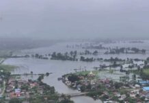 မိုးဗြဲရေကာတာကို စစ်ကောင်စီ ရေဖွင့်ချလို့ ကျေးရွာ ၃ ရွာထက်မနည်း ရေနစ်မြှုပ်