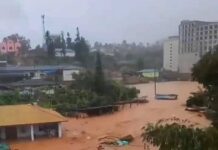 မိုးအဆက်မပြတ်ရွာသွန်းမှုကြောင့် မိုင်းပေါက်မြို့တွင် ရေကြီး၊ရေလျှံမှုဖြစ်ပွား