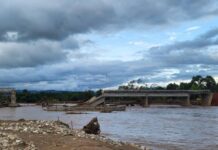 မိုင်းဆတ်မြို့ ယာယီတံတား ရေတိုက်စားမှုကြောင့် ထပ်မံကျိုးကျ