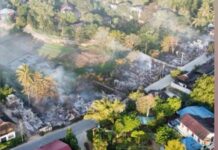 ဗန်းမော်မြို့သိမ်းတိုက်ပွဲ ပြင်းထန်၊ ယနေ့နံနက် စစ်ကောင်စီ အပြင်းအထန်ဗုံးကြဲနေ