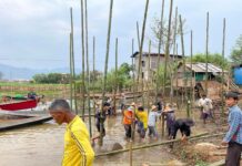 အင်းလေးဒေသ မိုးသက်လေပြင်းကြောင့် ငလျင်ဒဏ်သင့် ပြည်သူများ၏ ယာယီတဲအမိုးများ လန်ထွက်