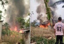 နမ့်ခမ်းမြို့တွင် နေအိမ်တစ်လုံးမီးလောင်