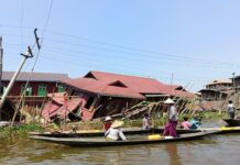 အင်းလေးဒေသ ရေကြီးလာလျှင် ခိုလှုံစရာနေရာ မရှိ