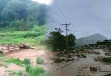 ဟိုပုံး မဲနယ်တောင်ဒေသ တောင်ကျချောင်းရေကြောင့် ယာယီတံတားပျက်စီး၊ သွားလာရခက်ခဲ