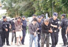 တန့်ယန်းမြို့နယ်ထဲ ဖမ်းမိသည့် ကျားဖြန့်လုပ်ကိုင်သူ တရုတ်နိုင်ငံသား ၆၆ ဦးကို UWSA မှ တရုတ်ရဲလက်အပ်