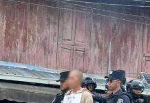 နမ့်ခမ်း TNLA မှ ပြစ်မှုကျူးလွန်သူများကို ကားပေါ်တင်ပြီး မြို့အနှံ့လှည့်လည်ပြသ