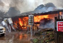 တန့်ယန်းမြို့ထဲ ဆိုလာပြားဘတ်ထရီမှတဆင့် နေအိမ်မီးလောင်မှုဖြစ်ပွား