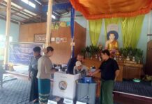 နမ့်စန်တွင် အီလက်ထရောနစ်မဲပေးစက် MEVM ဆိုင်ရာ အသိပညာပေး ယုံကြည်မှုနည်းပါး