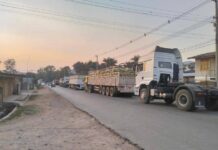 ဟိုပုံး-တောင်ကြီး စစ်တပ်ဂိတ် ကုန်ကားတစ်စီး ကျပ်ငွေ ၁သိန်းကျော် ကောက်ခံနေ