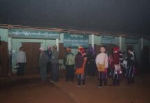 နမ့်စန်နှင့် လင်းခေးမြို့နယ်တို့တွင် ရွေးကောက်ပွဲနေ့ စစ်တပ် လုံခြုံရေးတင်းကြပ် Namsang_Polling_Station