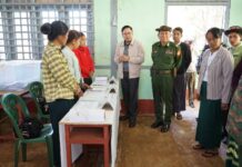 ရွာငံမြို့နယ် မဲရုံများတွင် လုံခြုံရေးယူရန် စစ်တပ်နှင့် PNO အင်အားဖြည့်