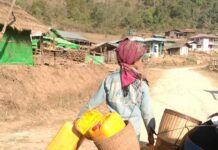 ဖယ်ခုံမြို့နယ် စစ်ဘေးရှောင် ၆၀၀၀ ကျော် သောက်သုံးရေ ခက်ခဲ၊ ဆေးဝါးအကူအညီ လိုအပ်