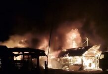 သီပေါမြို့နယ် မိုင်းခေးဈေး လျှပ်စစ်ဝါယာရှော့ခ်ကြောင့် မီးလောင်၊ ကျပ်သိန်းထောင်ချီဆုံးရှုံးမှုရှိ