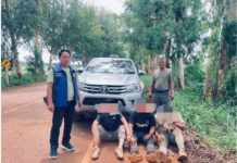 တာ့ခ်ခရိုင် ဒေသခံများကို လုယက်နေသည့် တရုတ်အဖွဲ့ ရဲကင်းလှည့်ကားကို မှားယွင်းတိုက်ခိုက်မိရာမှ ဖမ်းဆီးခံရ
