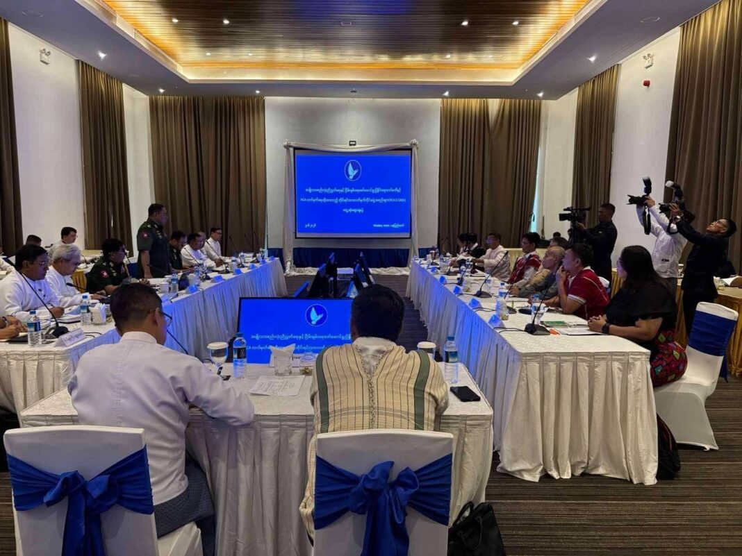 7 EAO Alliance ကိုယ်စားလှယ်အဖွဲ့ နေပြည်တော်သွားပြီး NSPNC နှင့် အလွတ်သဘော တွေ့ဆုံဆွေးနွေး