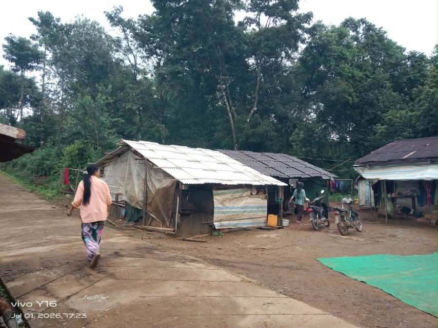 တောင်ထီဗွာကျေးရွာ ရှိ စစ်ရှောင်စခန်း