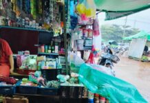 ဆီဆိုင် ယာယီမြို့မဈေး မိုးကြီးတိုင်း ရေကြီးရေလျှံဖြစ်